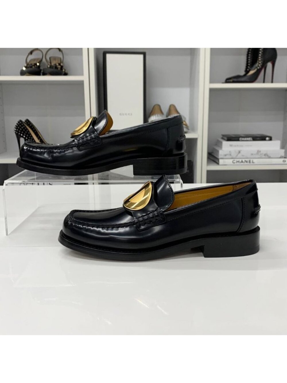 Dior Forever CD Logo Plate Loafers - Picture 3 of 9